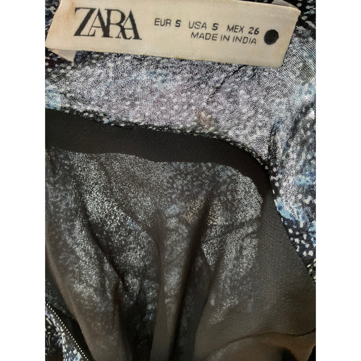 ZARA Multicolor A-Line Midi Dress, Size S