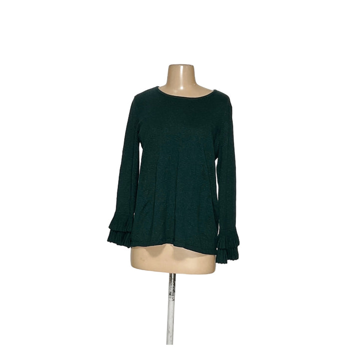 Chico's Green Rayon Blouse - Women's M