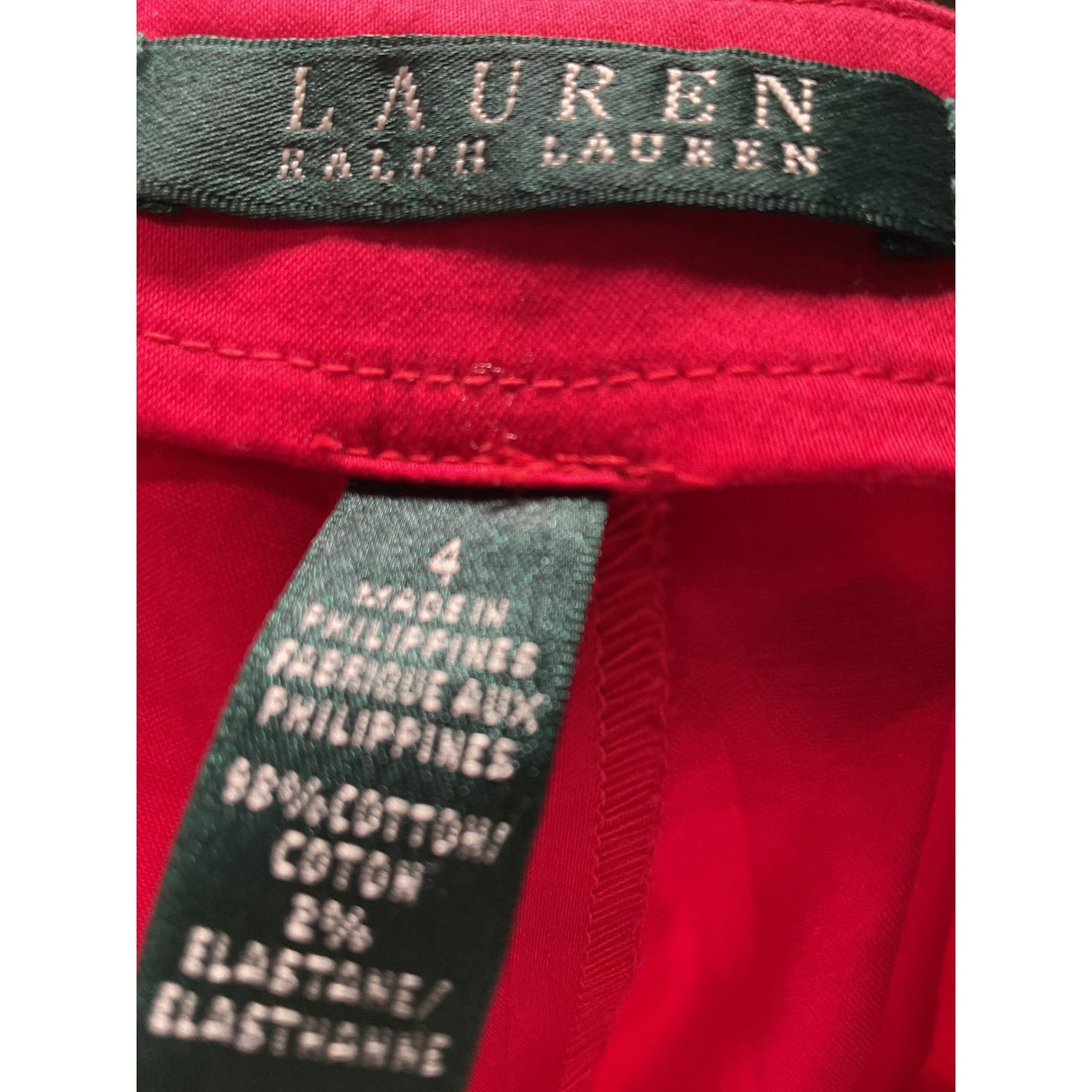 Lauren Ralph Lauren Red Ankle Pants