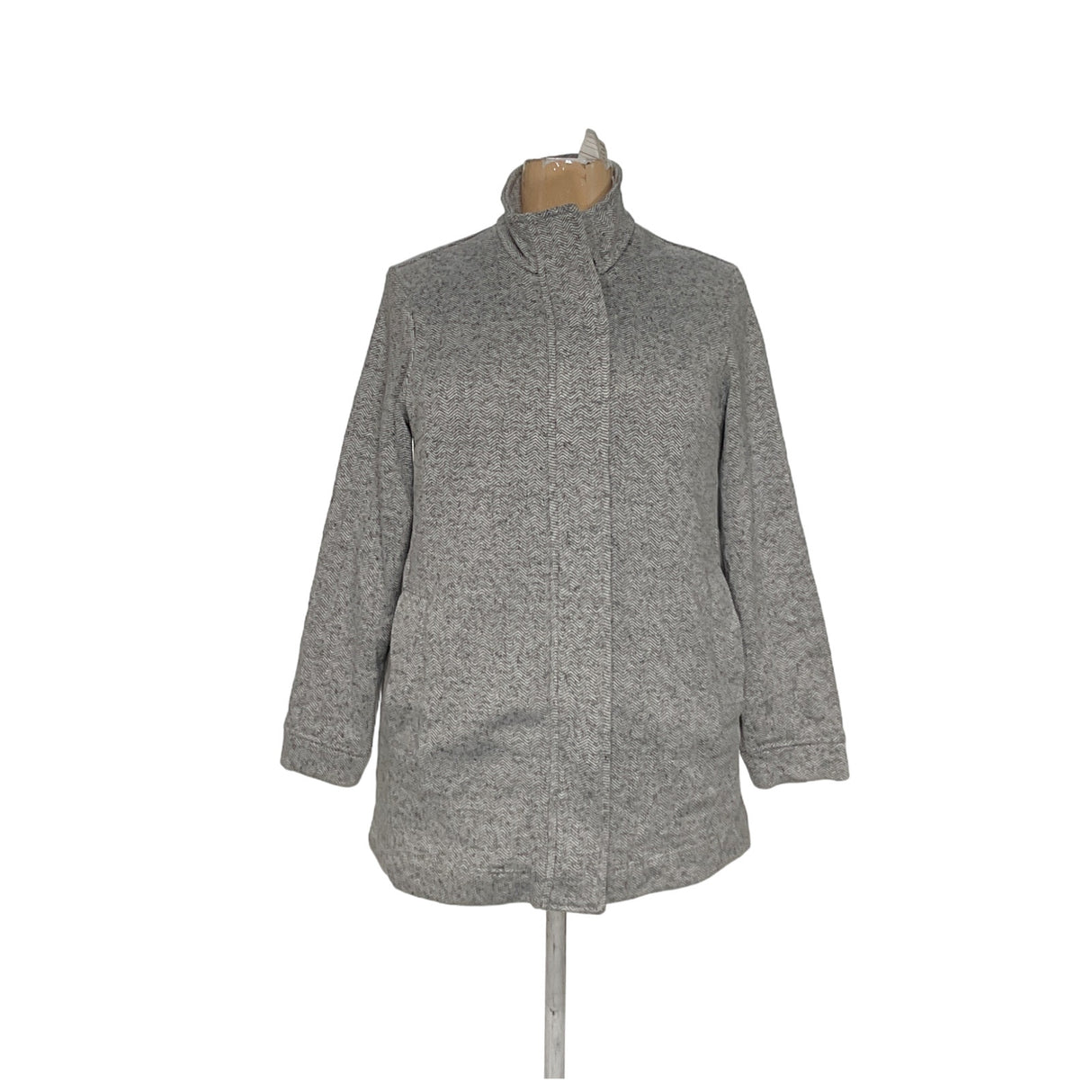 Lands' End Gray Women's L Overcoat