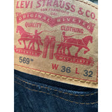 Levi's Men's Blue Ankle Jeans - Size 36