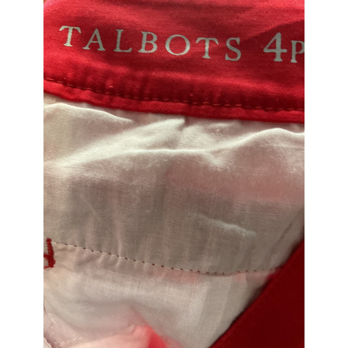 Talbots Red Ankle Pants Size 10