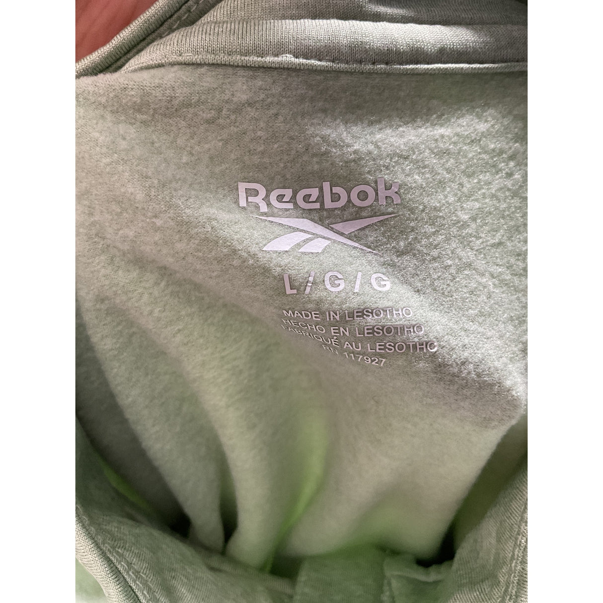 Reebok Women's Green Henley Sweatshirt (L)