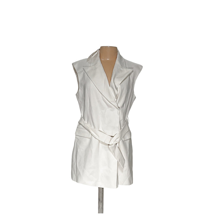 ZARA White Trench Coat L