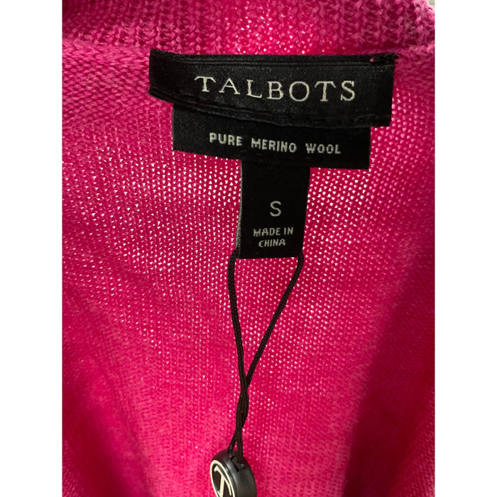 Talbots Multicolor Merino Wool Cardigan - Women's S