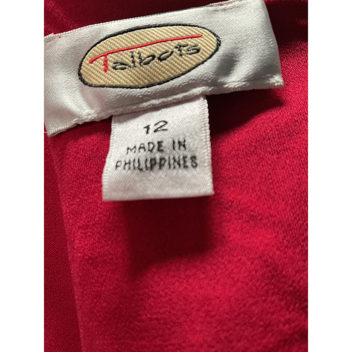 Talbots Red A-Line Dress - Size 12