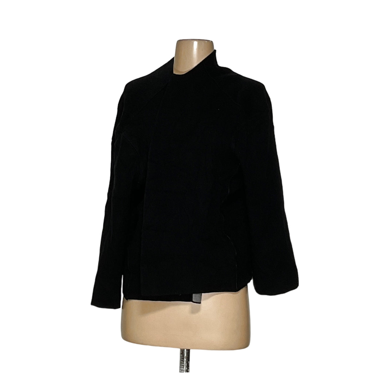 Zara Black Viscose Blazer - Women's Size S