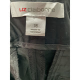 Liz Claiborne Black Straight Pants - Plus Size 14