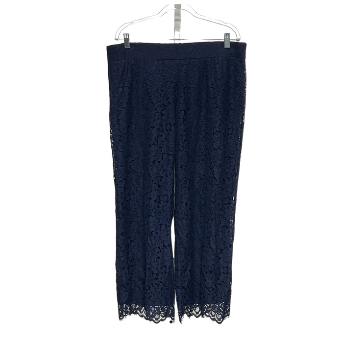 Isaac Mizrahi Blue Petite Ankle Pants LP