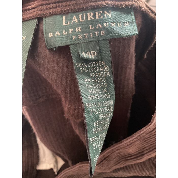 Lauren Ralph Lauren Women's Dress Pants Brown 14P