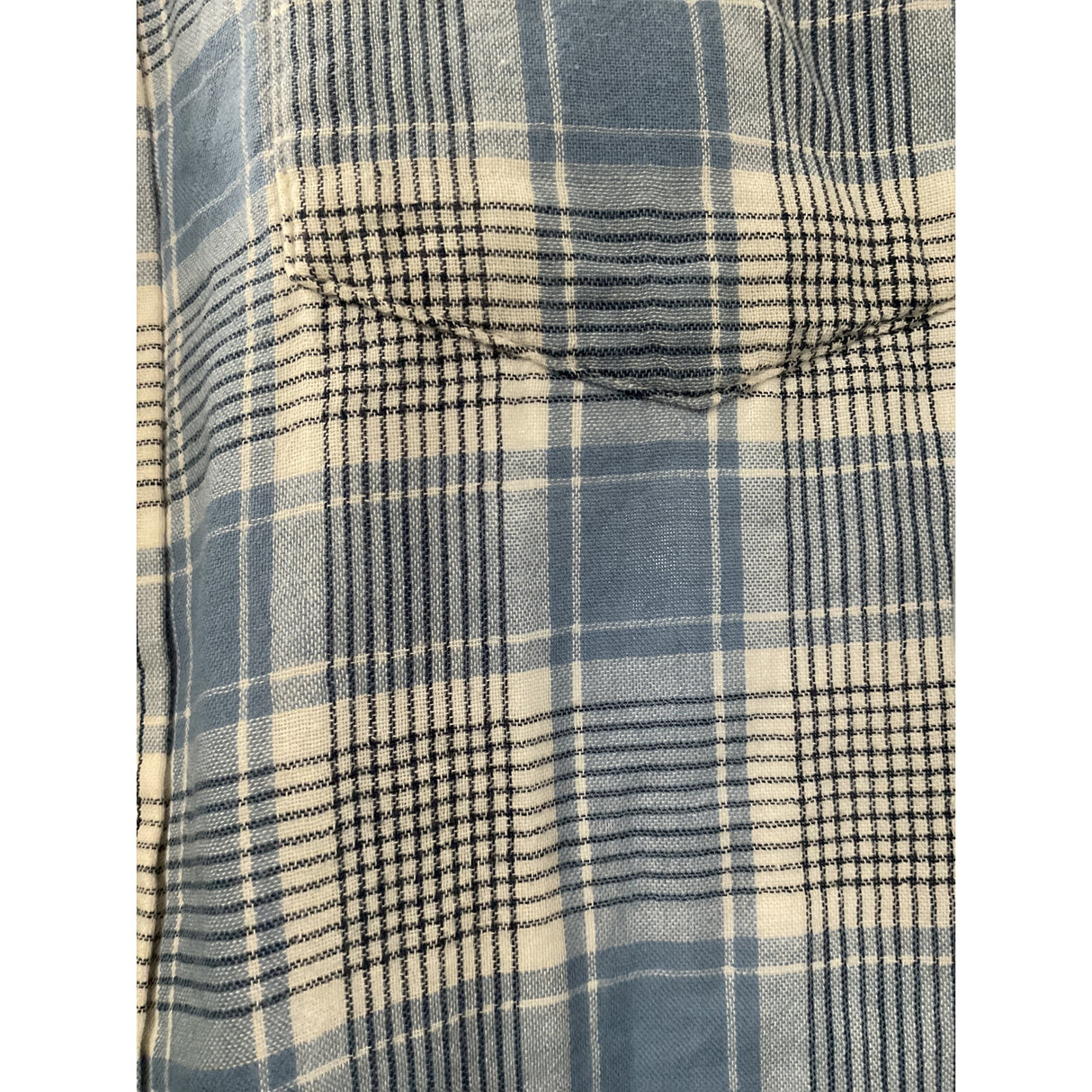 Banana Republic Men's Blue Plaid Shirt (L)