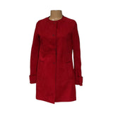 Zara Basic Red Overcoat Jacket for Women