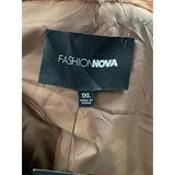 Fashion Nova Brown Overcoat - Women's Size 1xl