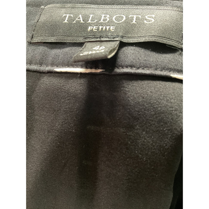 Talbots Black A-Line 4P Skirt