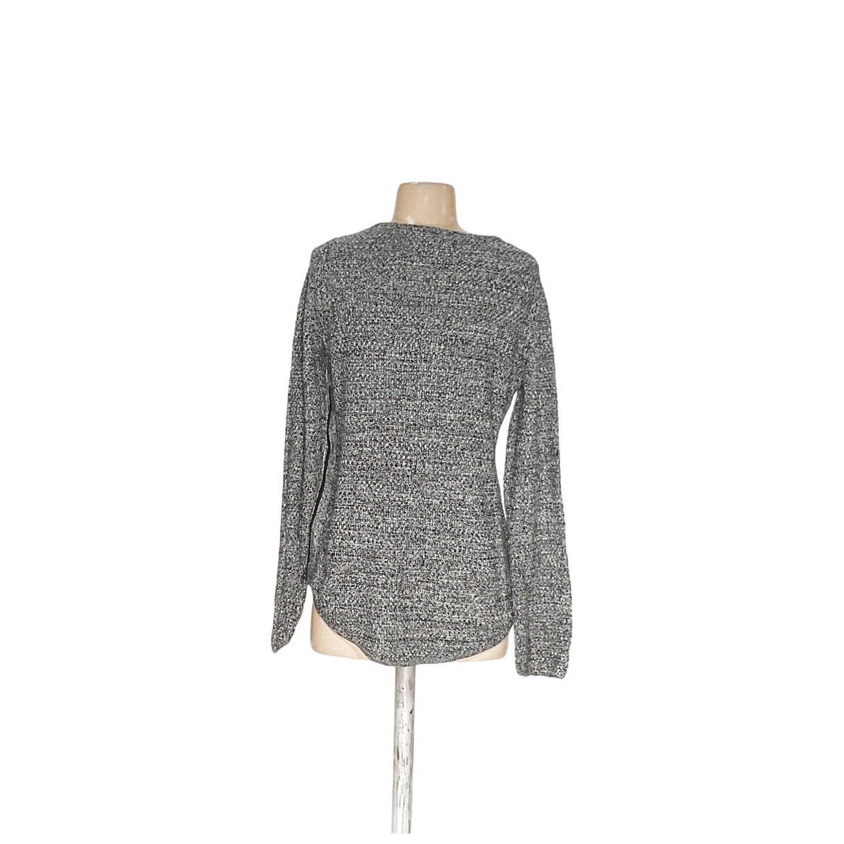 Banana Republic Gray Graphic Pullover Sweater