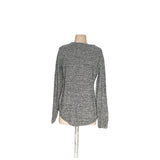 Banana Republic Gray Graphic Pullover Sweater