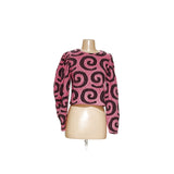 Zara Pink Paisley Crochet Pullover