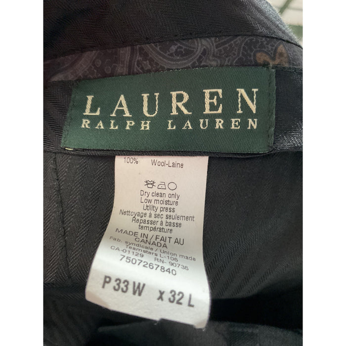 Lauren by Ralph Lauren Men's Gray Dress Pants