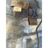 J. Crew Blue Floral Print Pants - Size 28