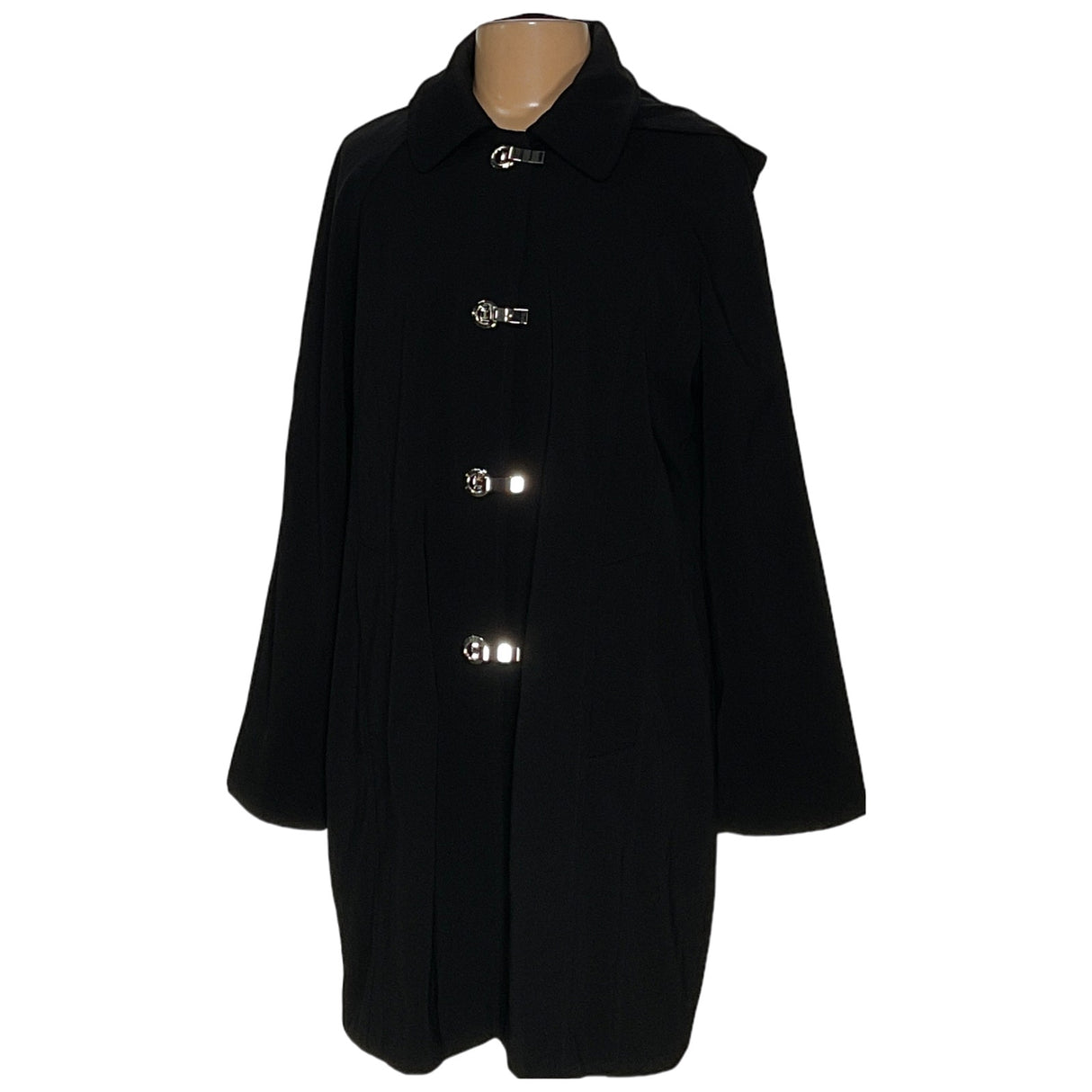 LONDON FOG Black Women's L Coat