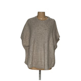 LOFT Beige Cotton Cape Sweater M/L