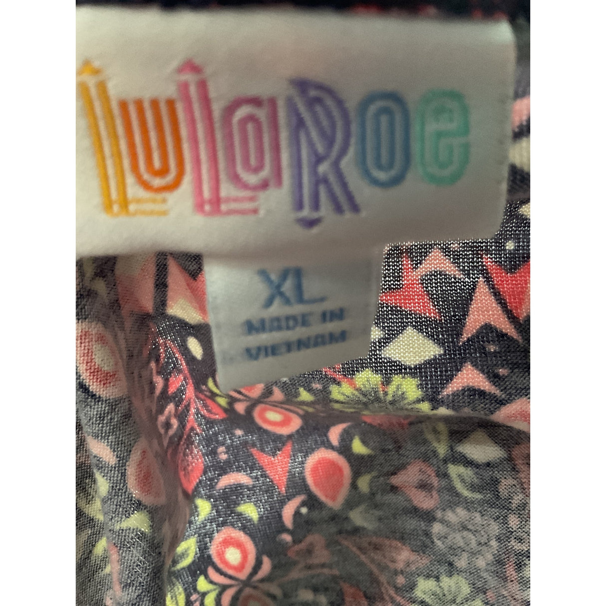 Lularoe Multicolor Graphic Dress XL