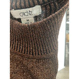 Cache Brown Cotton Pullover Sweater