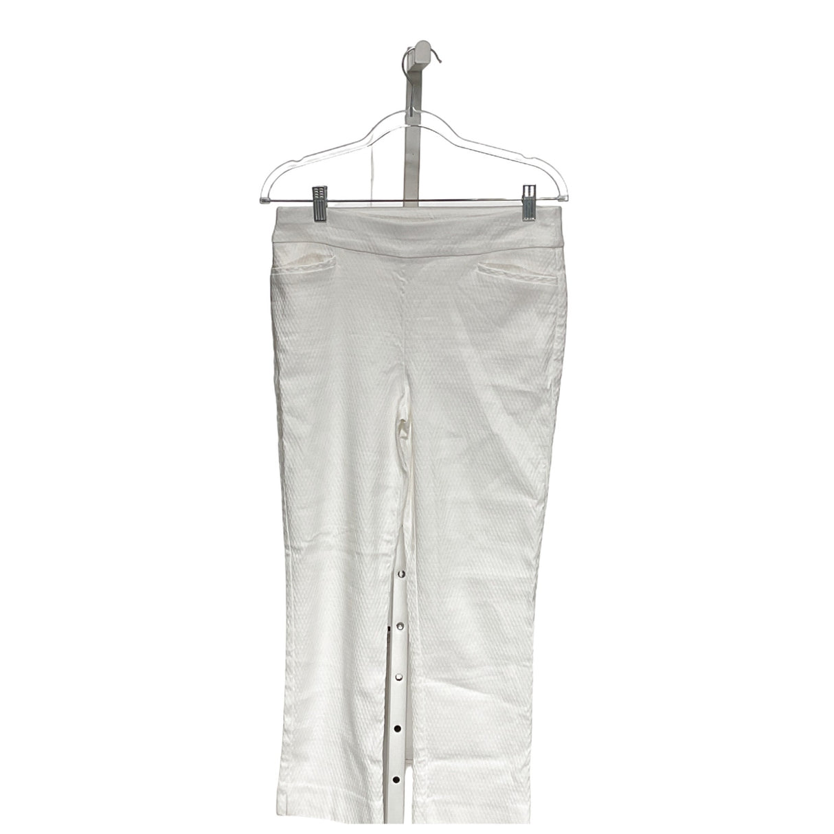 Chico's White Rayon Capri Pants, Size 0.5