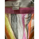 LOFT Multicolor Striped Blouse XS