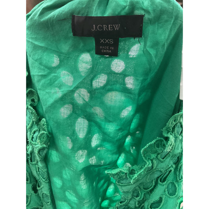 J. Crew Green A-Line Midi Dress - Size XXS