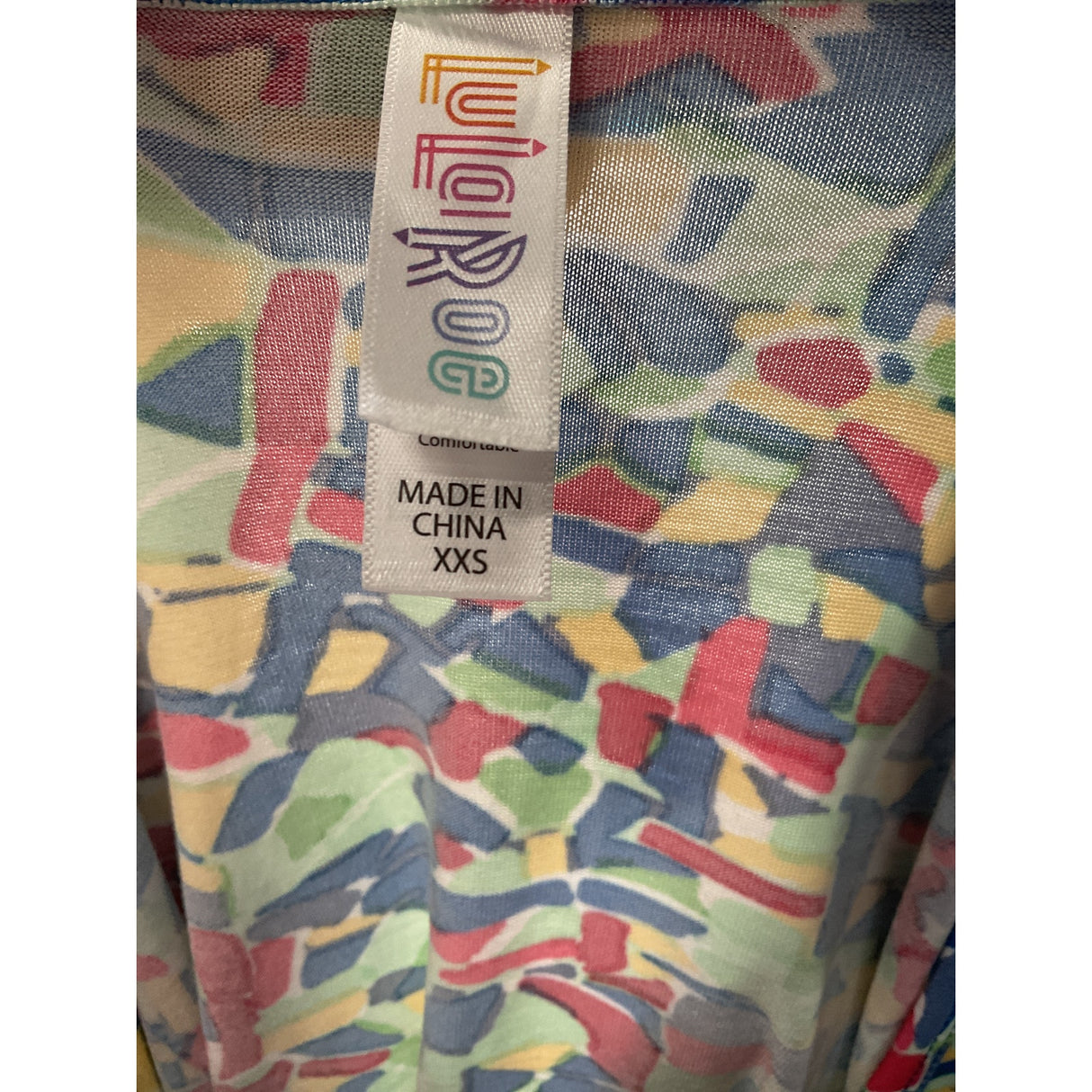 Lularoe Multicolor Graphic Blouse XXS