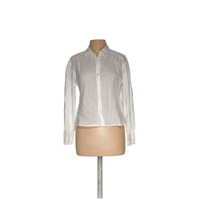 Express White Button-Up Shirt