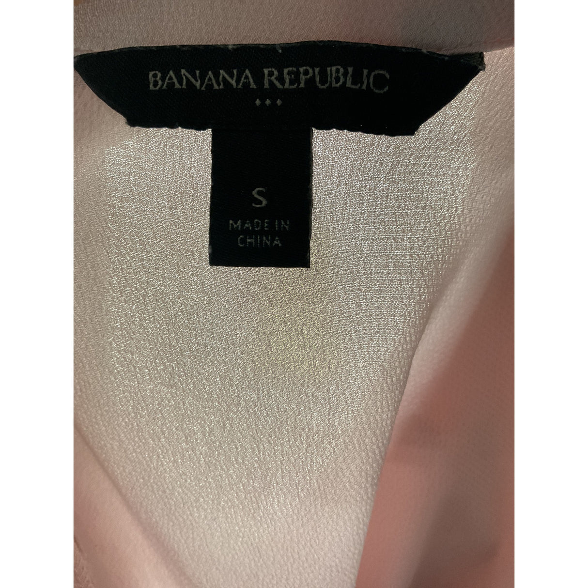 Banana Republic Pink Chiffon Casual Blouse