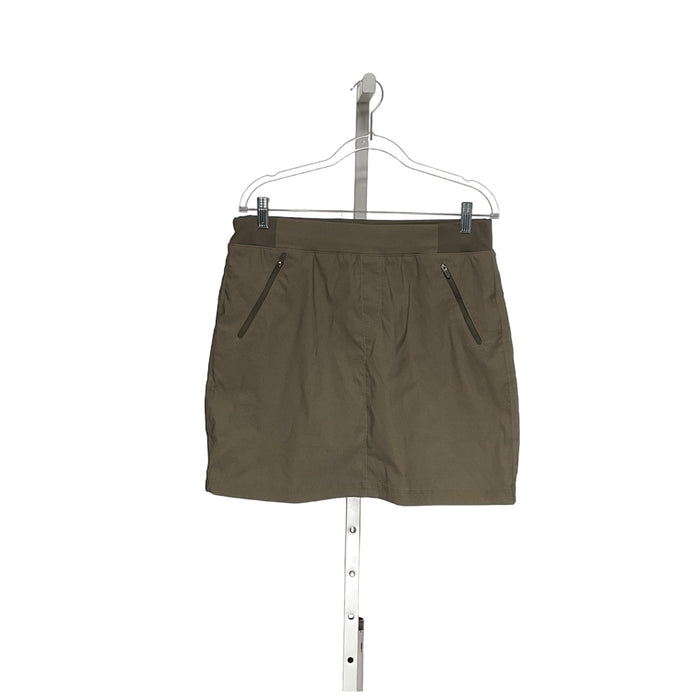 Eddie Bauer Brown Nylon Skort - Size 10