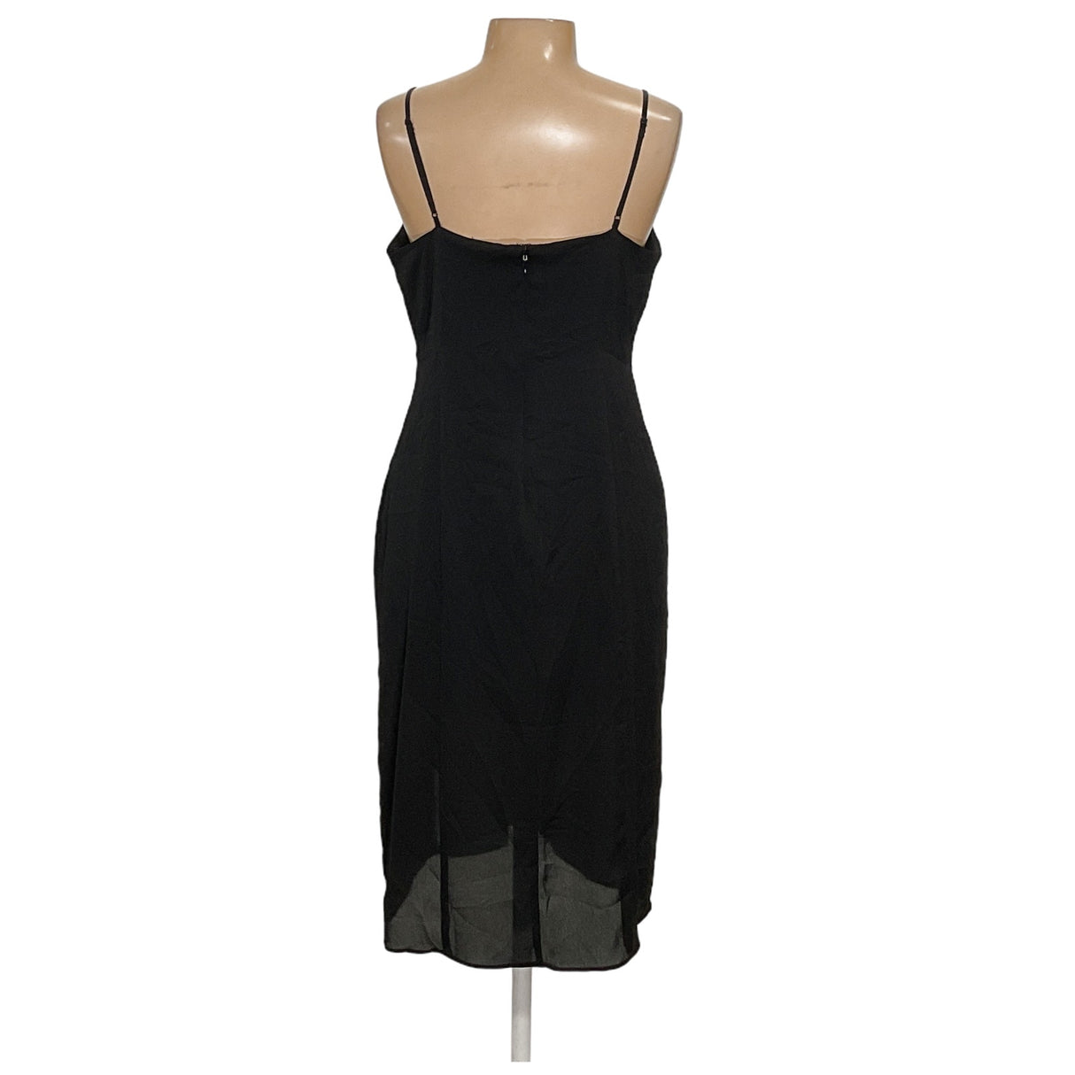 Express Black Midi Wrap Dress - Size L