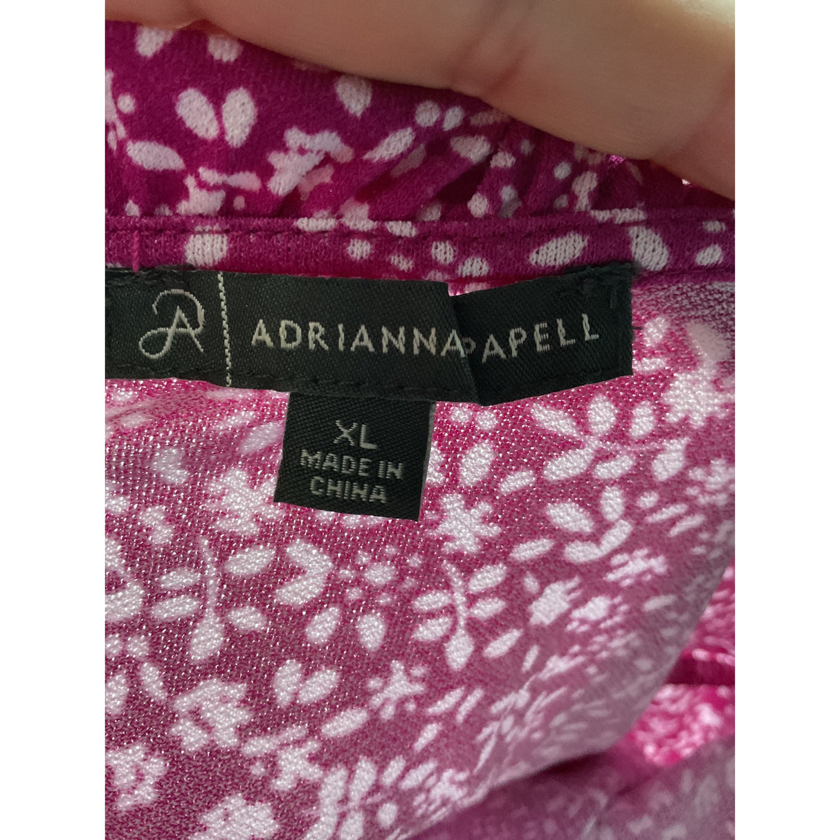 Adrianna Papell Women's Pink Blouse - XL