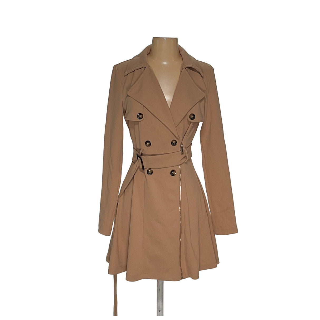 Fashion Nova Brown Trench Coat - Women's Size S