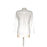 ZARA White Linen Long Sleeve Shirt - Men's M