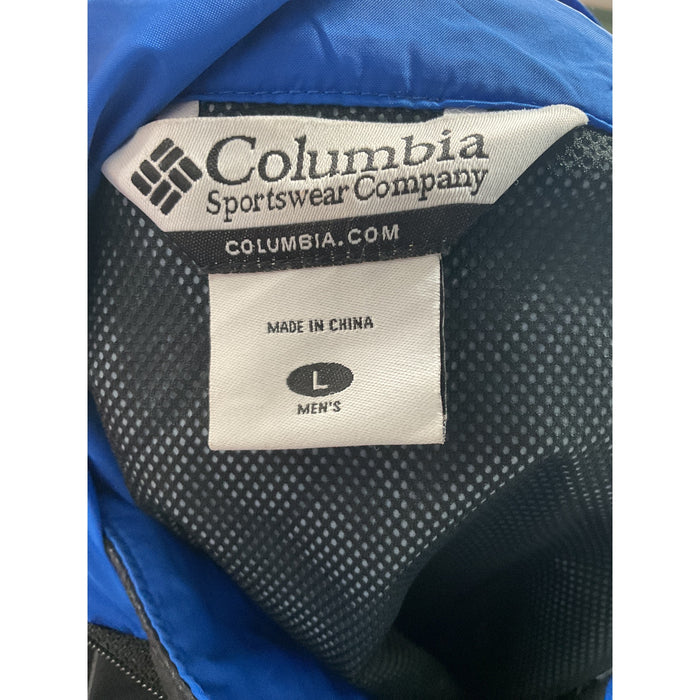 Columbia Blue Anorak Jacket, Men's Size L