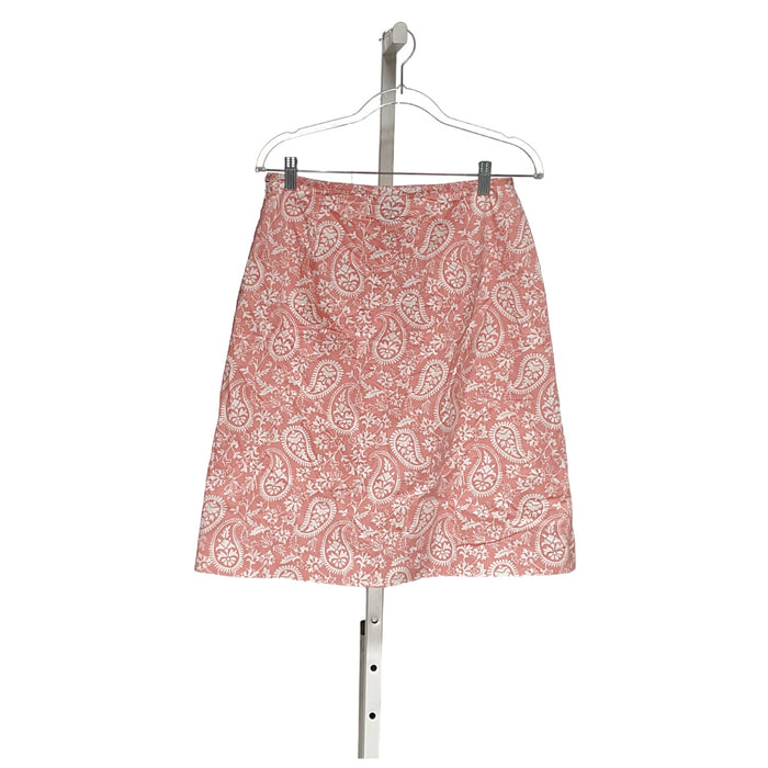 Brooks Brothers Pink Cotton A-Line Skirt