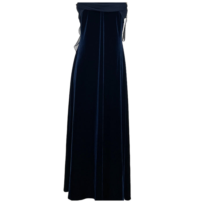 Betsy & Adam Blue Maxi Dress - Women's Size 10