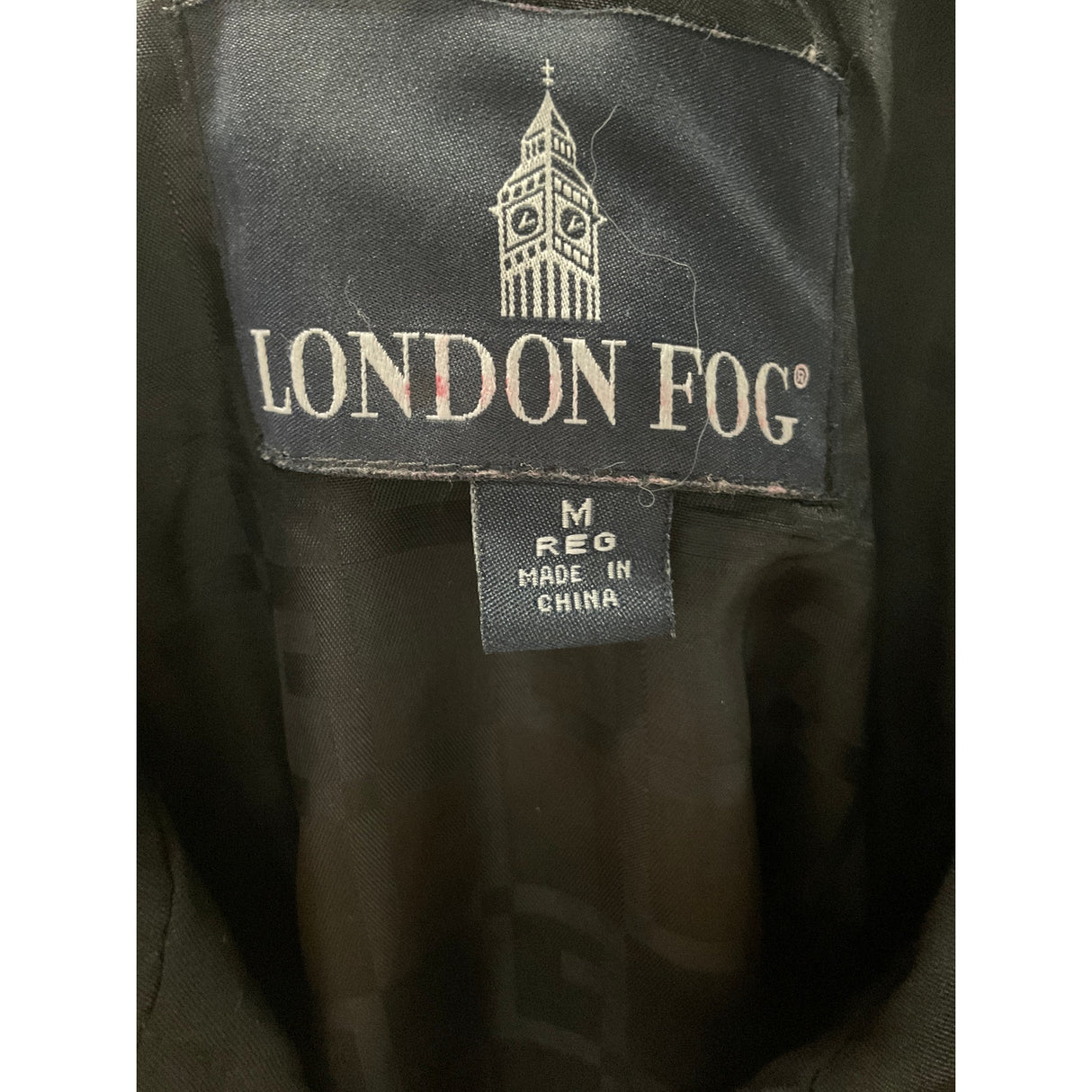 London Fog Black Overcoat