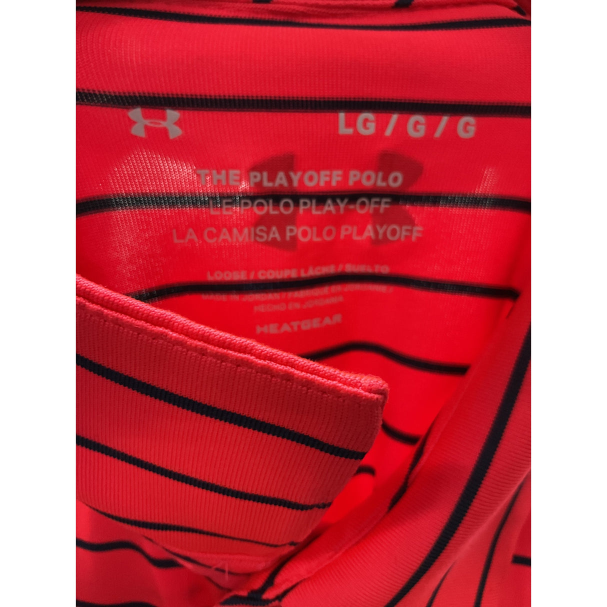 Under Armour Men's L Candy Stripe Polo