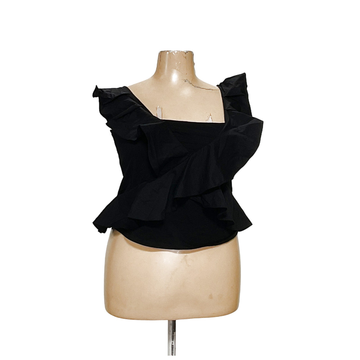 ELOQUII Black 100% Cotton Blouse