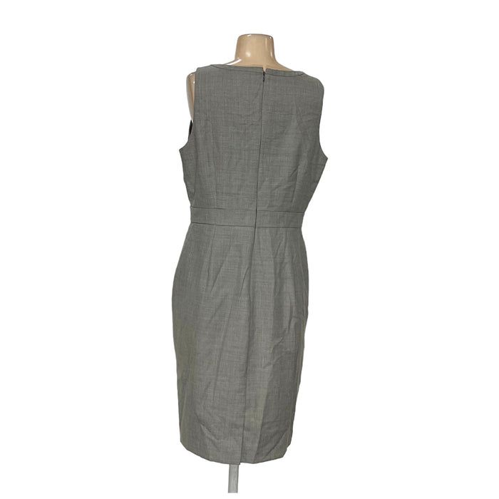 J. CREW Gray Sheath Midi Dress