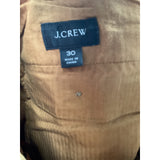 J. CREW Brown Cotton Ankle Pants - Men's Size 30