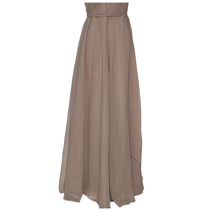 Azazie Brown Maxi Dress