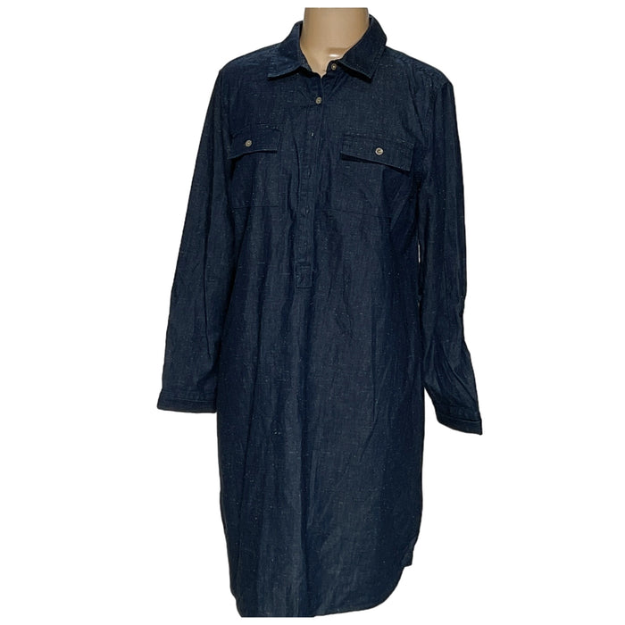 Tommy Hilfiger Blue Blouson Dress XL