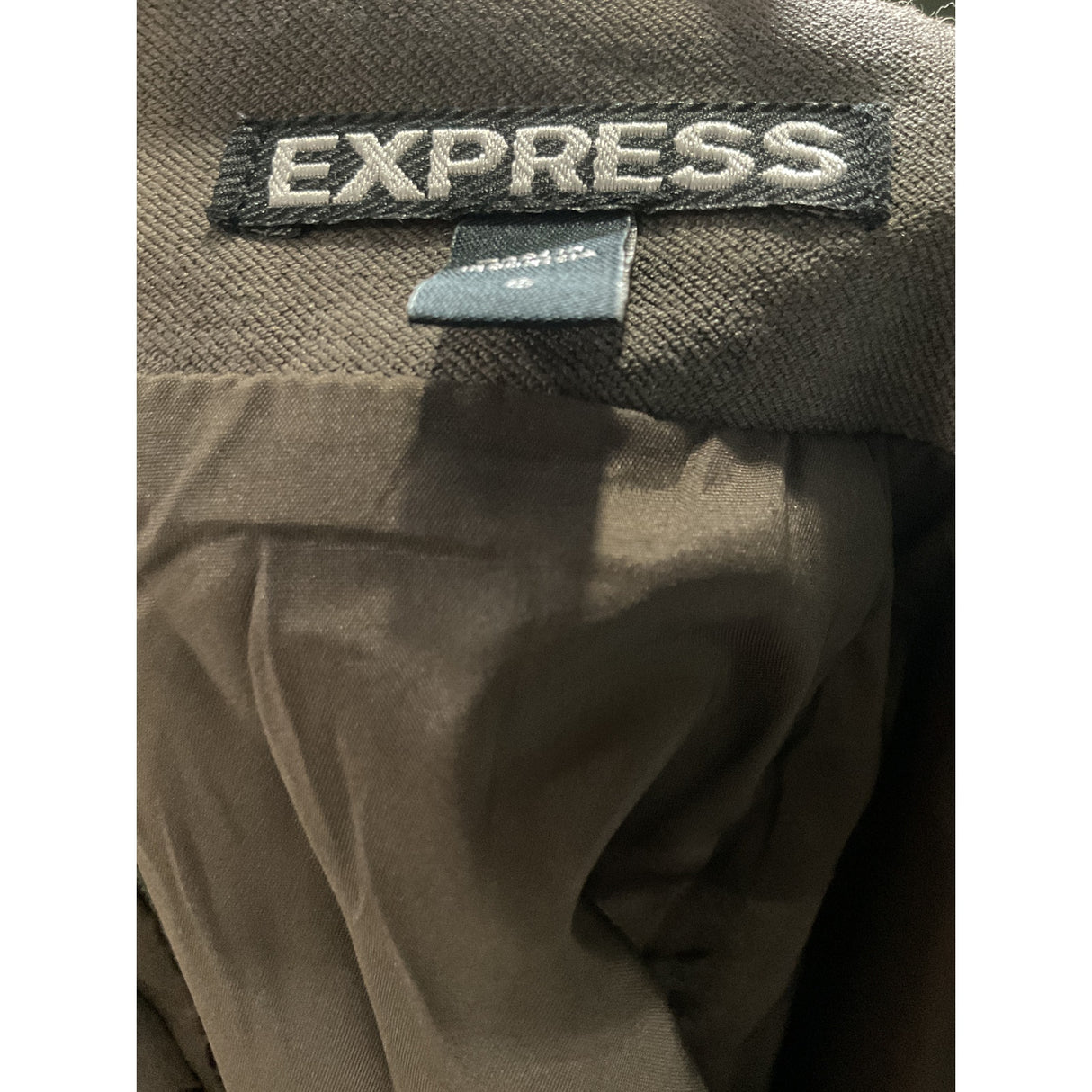 Express Brown A-Line Skirt, Size 6