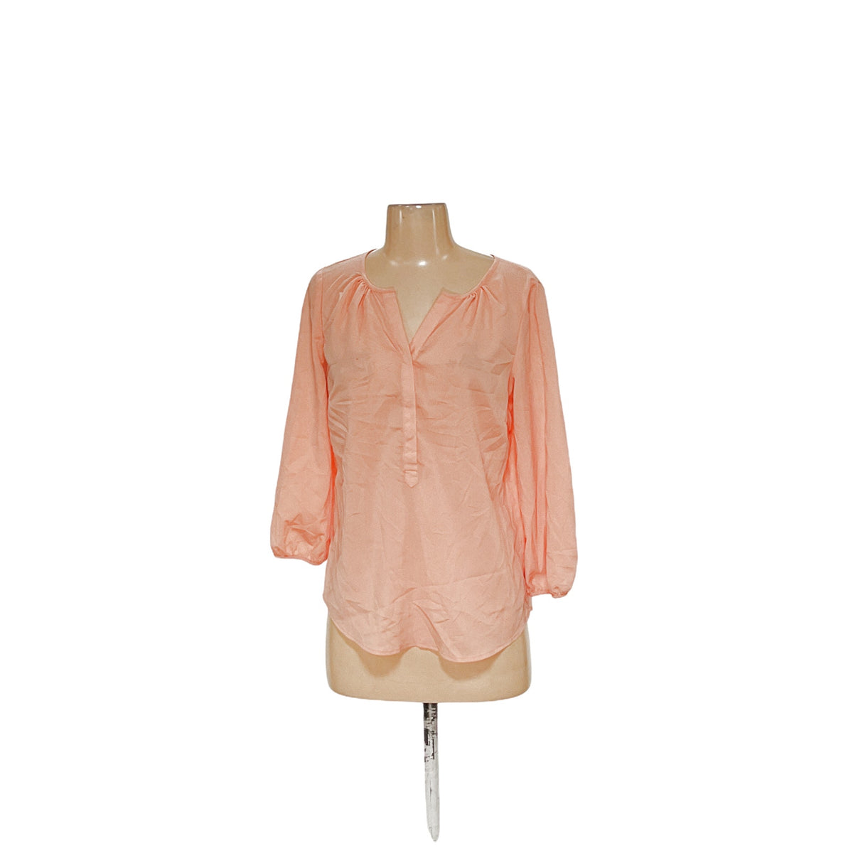 Talbots Orange Chiffon Blouse